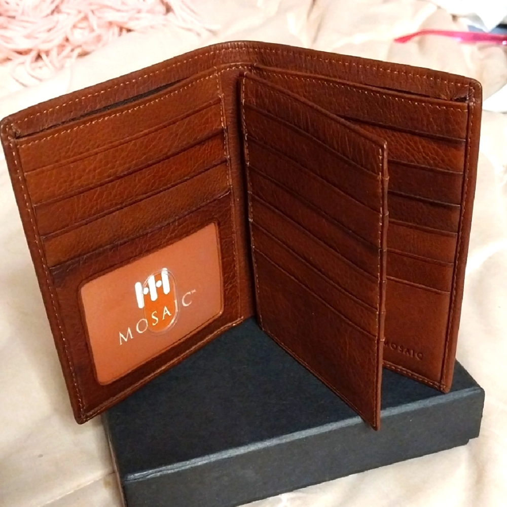 MOSAIC Mens Bi-Fold Wallet
